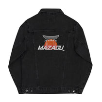 Support house music artists and stay stylish with the MAZADU Unisex denim jacket. Featuring the DJ MAZADU design, a portion of the profit goes towards supporting this talented house music DJ. Look Good and Feel Good with this denim jacket.