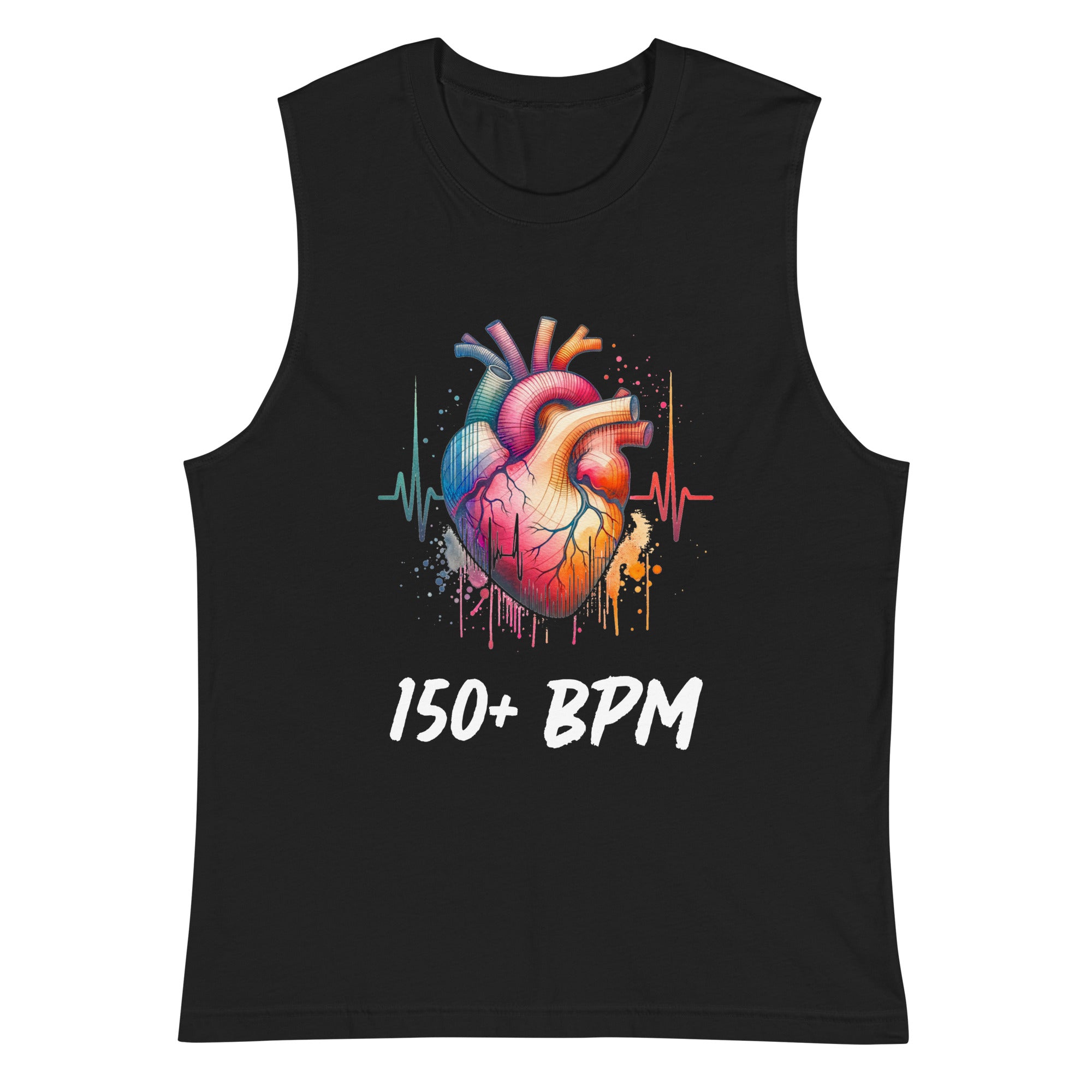 Get ready to rock out to the harder beats with our 150 BPM MUSCLE TANK. Made for hardstyle enthusiasts, this tank will have you standing out at any event or festival. So show off your love for hardstyle in style!